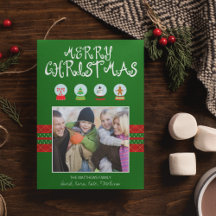 Grönt Snö-grafikkort för - Helgdag