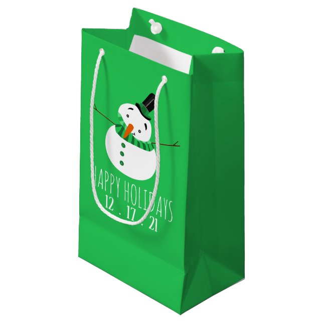 Grönt Snögubbe, Glad helg (Framsidan Vinklad)