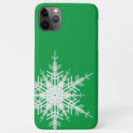 Grönt Snowflake iphone case