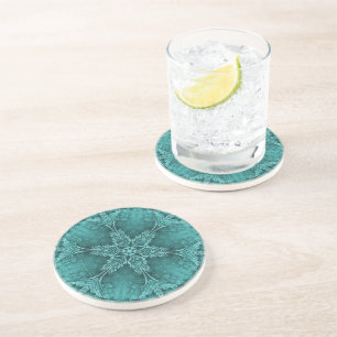 Grönt Snowflake Star Underlägg