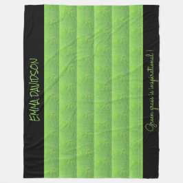 Grönt Snyggt och Elegant för gräddning Fleecefilt