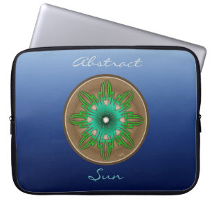 Grönt Sol Laptop Sleeve