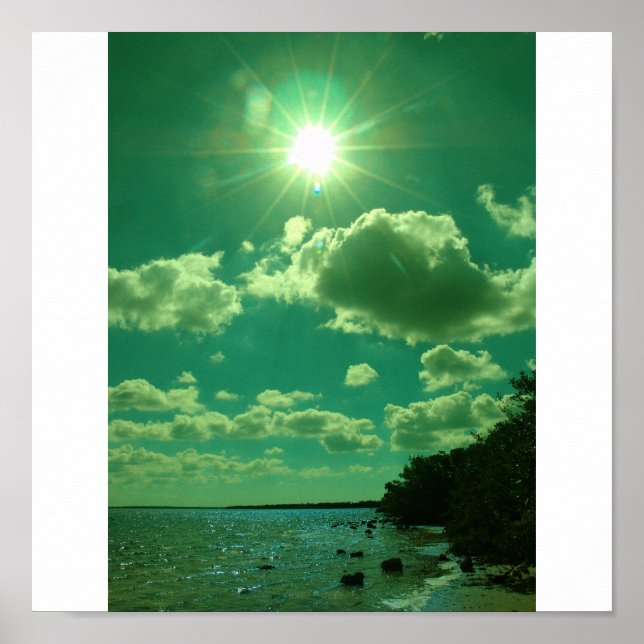 Grönt sol poster (Framsidan)