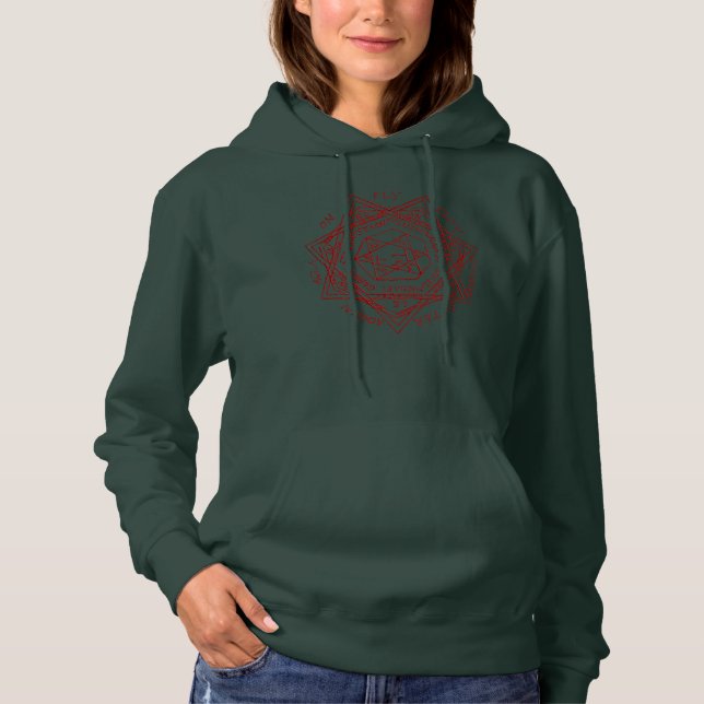 Grönt Solomons Seal Hoodie - Mystic Power T Shirt (Framsida)