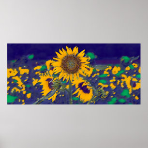 Grönt solros poster