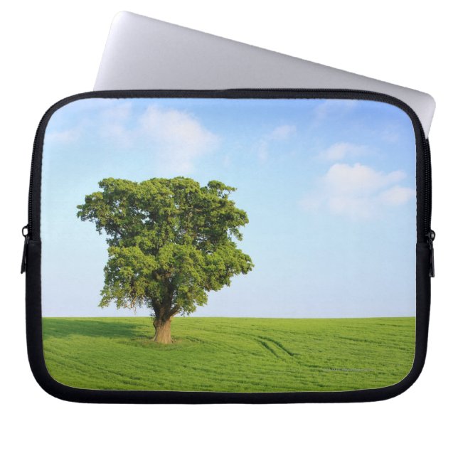 Grönt som är frodig, laptop sleeve (Framsidan)
