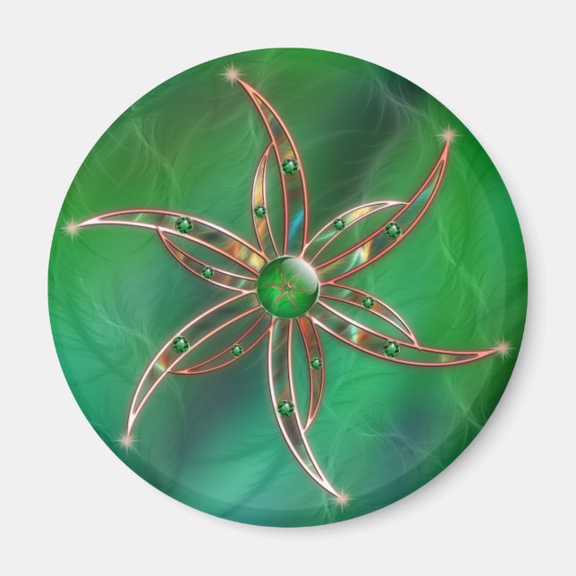 Grönt som gräsmagnet magnet (Framsidan)