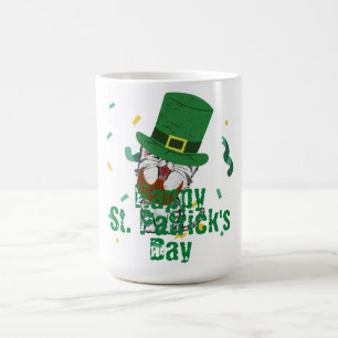 Grönt som hade tur som Shamrock St. Patrick's Day Kaffemugg