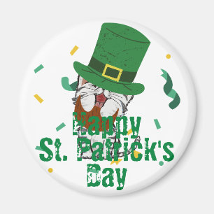 Grönt som hade tur som Shamrock St. Patrick's Day Magnet