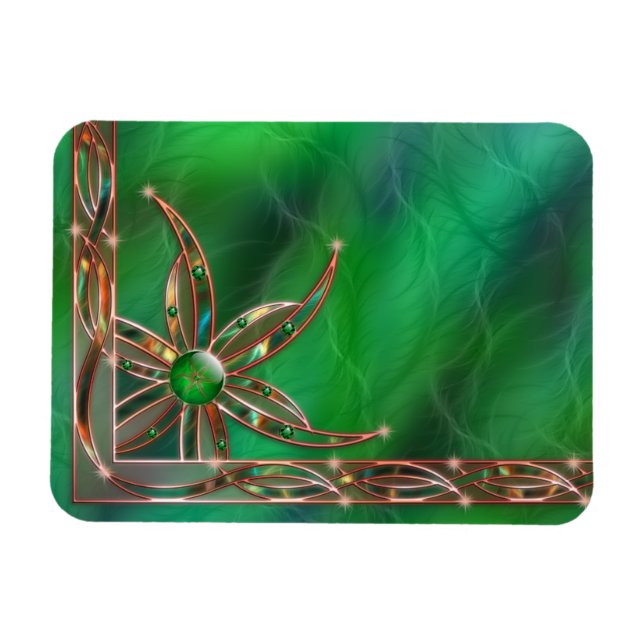 Grönt som rörligt magnet av gräs (Horisontell)