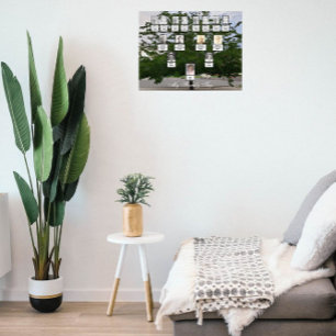 Grönt Sommarfamiljens Träd Photo Poster