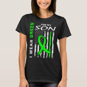 Grönt Son Cerebral Palsy Kidney Disease Awareness T Shirt