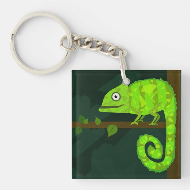 Grönt söt kameleon (Framsidan)