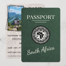 Grönt South Afrika Passport Spara Datumet