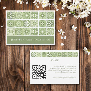 GRÖNT SPANISH TILES ENCLOUSURE CARD