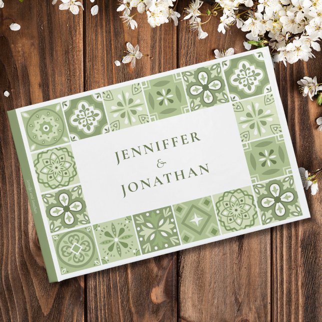 Grönt Spanska plattor Gästböcker (Skapare uppladdad)