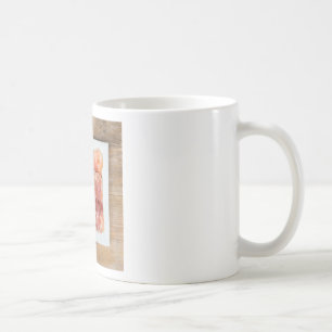 Grönt sparris med skinka och jordgubbar kaffemugg