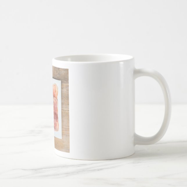 Grönt sparris med skinka och jordgubbar kaffemugg (Höger)