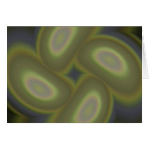 Grönt Spiral Hälsningskort
