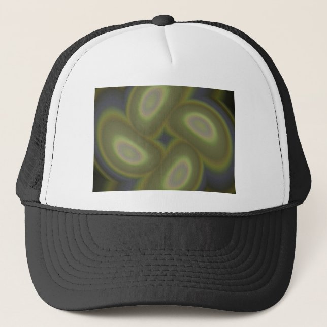 Grönt Spiral Hat Truckerkeps (Framsida)