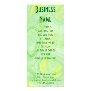 Grönt Spiral Scratch Reklamkort