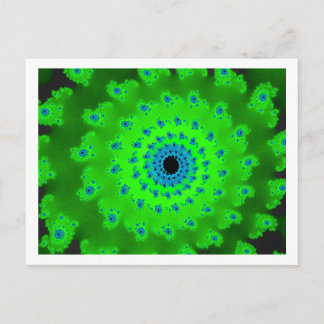 Grönt spiral vykort