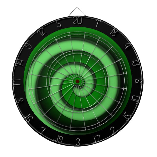 Grönt Spiral Zon Darttavla (Framsidan)
