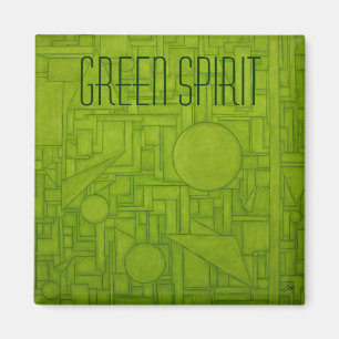 Grönt Spirit Magnet! Magnet