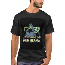 Grönt Spooky Illustration Kreativ Grim Reaper