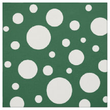 Grönt Spots Fabric