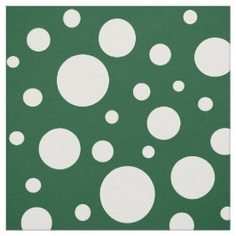 Grönt Spots Fabric Tyg