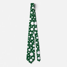 Grönt Spots Tie