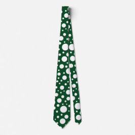 Grönt Spots Tie Slips
