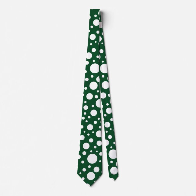 Grönt Spots Tie Slips (Framsida)
