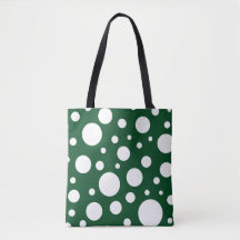 Grönt Spots Tote Bag