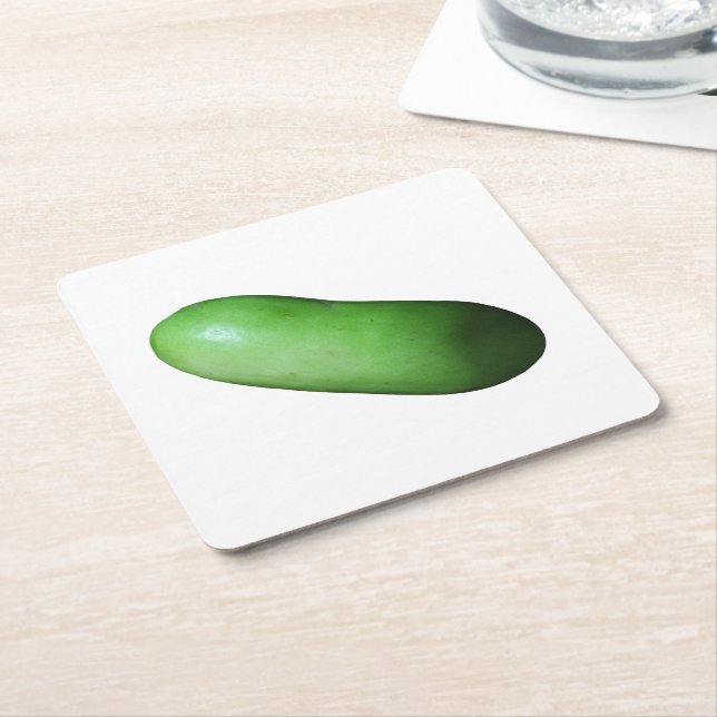 Grönt Squash (vintermelon) Underlägg Papper Kvadrat (Vinklad)