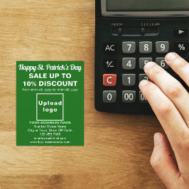 Grönt St. Patrick's Day Business Sale Flyer