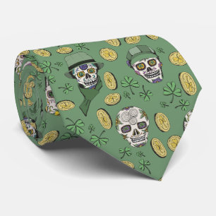 Grönt St patrick's day Irish Sugar Skull Anpassnin Slips