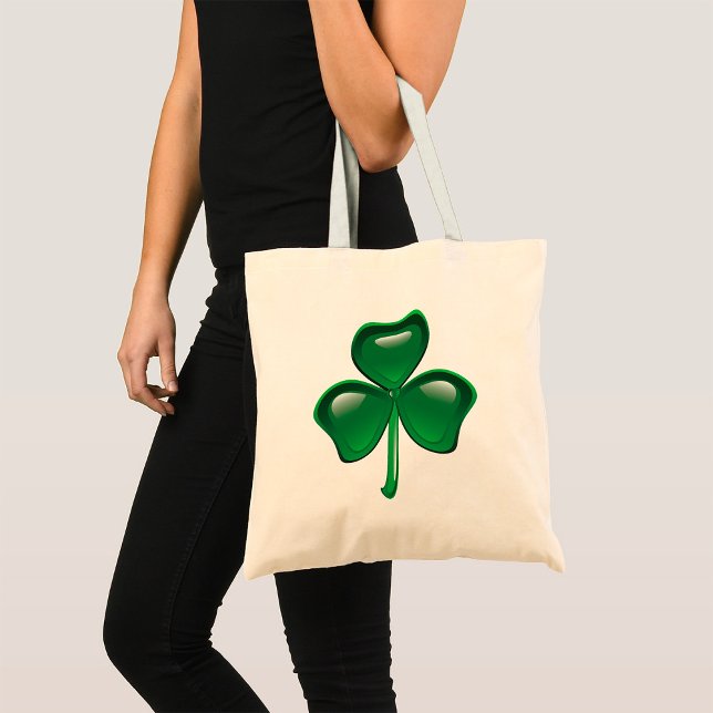 Grönt St patricks day Klöver Tote Bag Tygkasse (Skapare uppladdad)