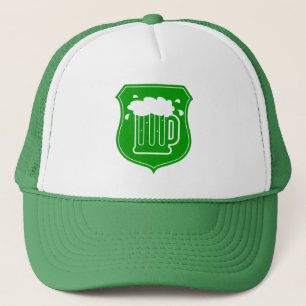 Grönt St patrick's day party hatt med öllogotyp Keps