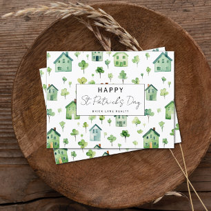 Grönt St. Patrick's Day Real Gods Farming Helg Vykort