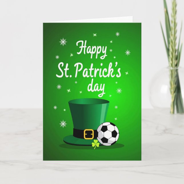 Grönt St Patricks mönsterkort Kort (Framsida)