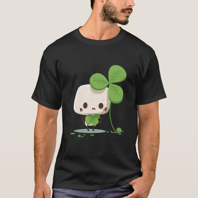 Grönt St Patricks T Shirt (Framsida)
