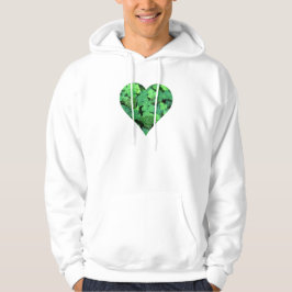 Grönt St. Patties Day grönt schrock Irish hearts Hoodie