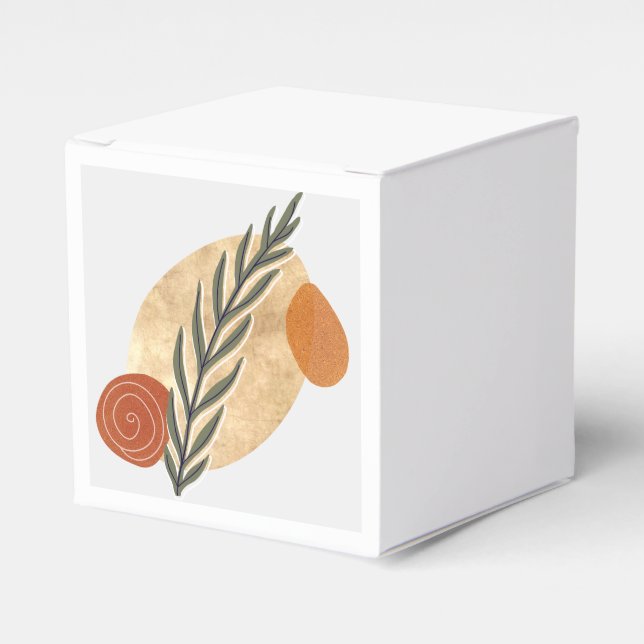 Grönt Stalk Boho Presentaskar (Framsidan Sidan)