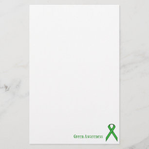 Grönt Standard Ribbon av Kenneth Yoncich Brevpapper