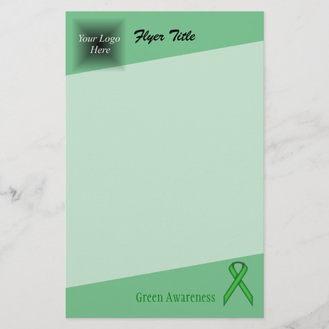 Grönt Standard Ribbon av Kenneth Yoncich Flygblad (Framsidan)