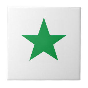 Grönt Star Kakelplatta
