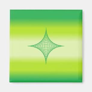 Grönt Star Magnet