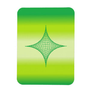 Grönt Star Magnet